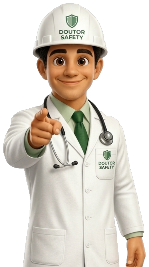 Especialista da Doutor Safety apontando